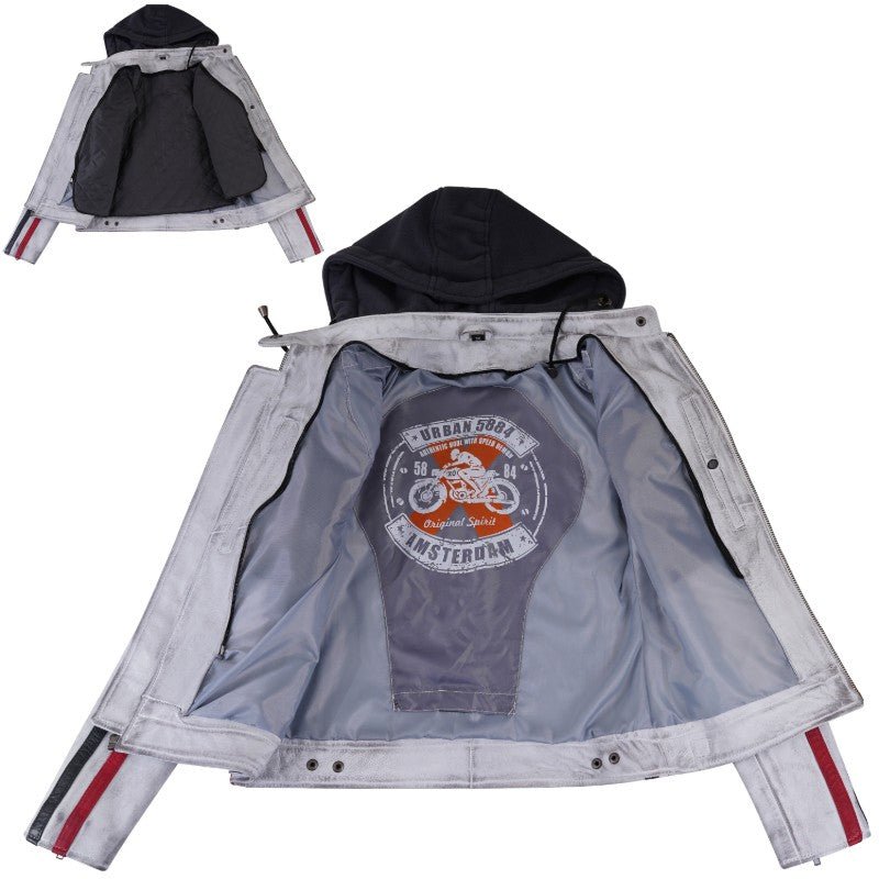 Blouson cuir moto rétro chic pour femme | LEGENDARY 58™ - LE PRATIQUE DU MOTARD