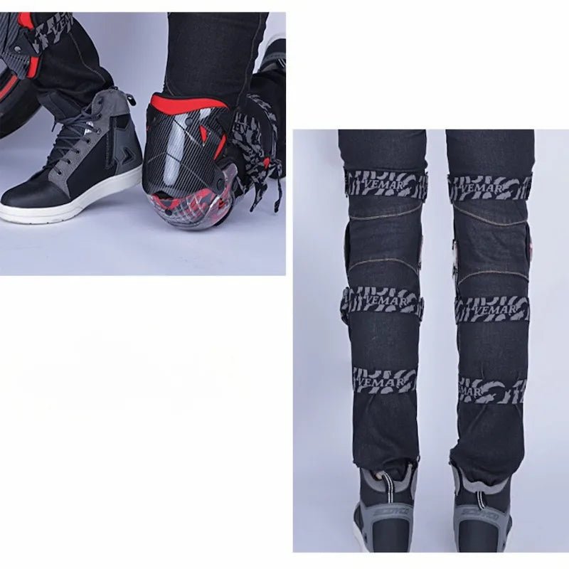 Genouillere moto articulé avec protege tibia - LE PRATIQUE DU MOTARD