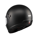 Casque intégral rétro MT Jarama SV Noir Mat — intérieur confort — Le Pratique du Motard