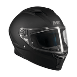 Casque intégral homologué ECE 22-06 Stinger 2 noir mat vue trois-quarts avant