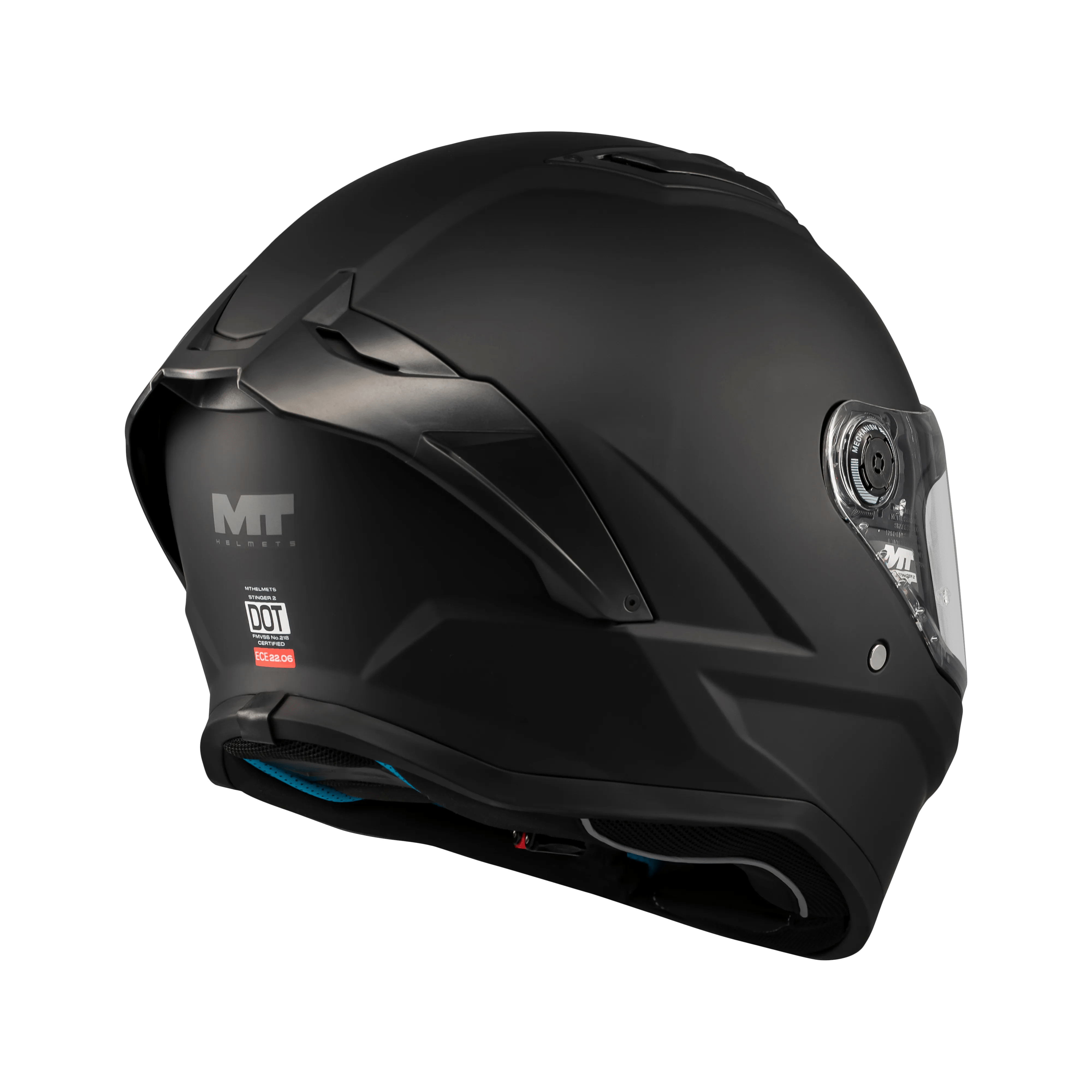 Casque Intégral MT Stinger 2 Noir Mat — ECE 22.06 - LE PRATIQUE DU MOTARD
