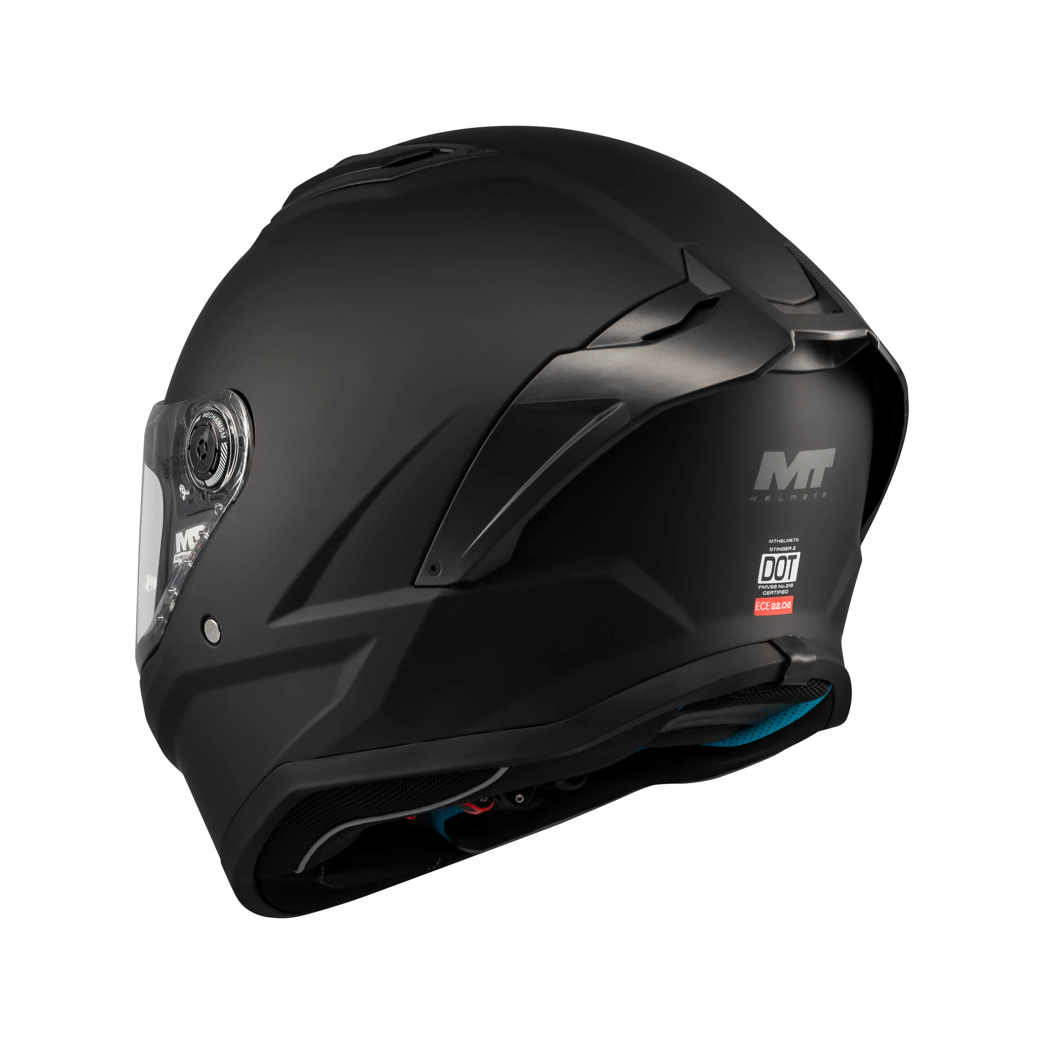 Casque Intégral MT Stinger 2 Noir Mat — ECE 22.06 - LE PRATIQUE DU MOTARD