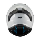 Casque intégral moto gris vue arrière jugulaire et mousses Stinger 2