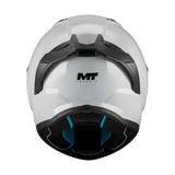 Casque intégral moto gris vue arrière jugulaire et mousses Stinger 2
