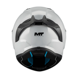 Casque intégral moto gris vue arrière jugulaire et mousses Stinger 2
