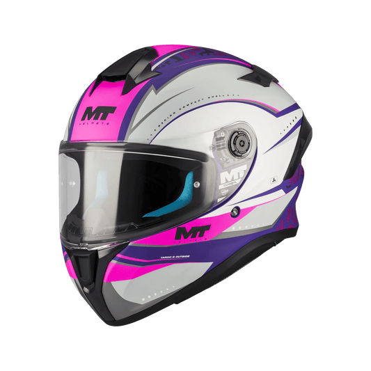 Casque Intégral Femme MT Targo S Outside Rose/Violet — ECE 22.06 - LE PRATIQUE DU MOTARD