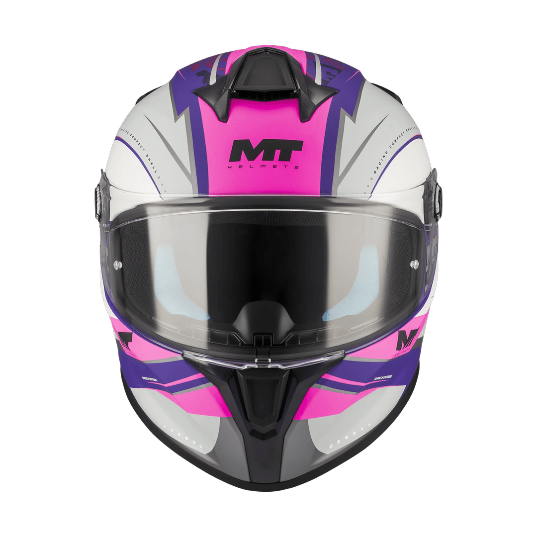 Casque intégral homologué ECE 22-06 MT Targo S Outside face avant visière fermée