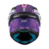 Casque intégral moto MT Targo S Outside vue arrière spoiler et extracteurs