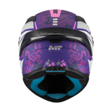 Casque intégral moto MT Targo S Outside vue arrière spoiler et extracteurs