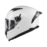 Casque intégral à écran solaire MT Braker SV profil gauche avec mécanisme de visière et ventilations