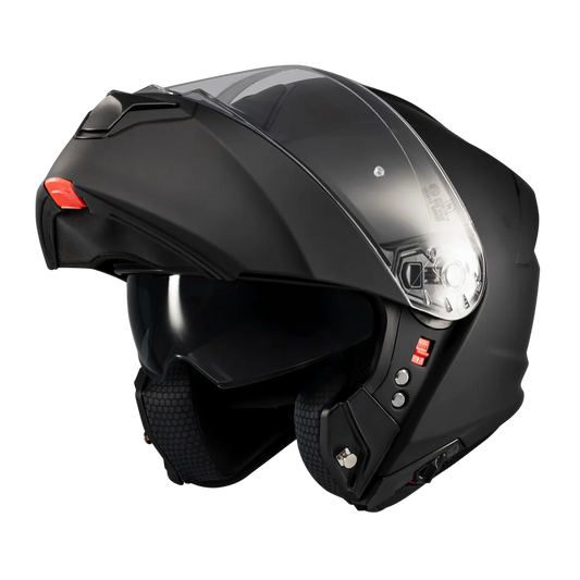 Matte Black Double Visor Modular Helmet | SLine550