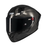 Casque intégral composite MT KRE+ S Pure Noir Gloss — vue face — Le Pratique du Motard