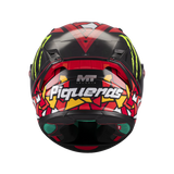 Casque intégral MT KRE+ S Piqueras de dos, nom Piqueras et extracteurs d'air