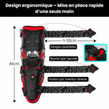 Genouillere moto articulé avec protege tibia - LE PRATIQUE DU MOTARD