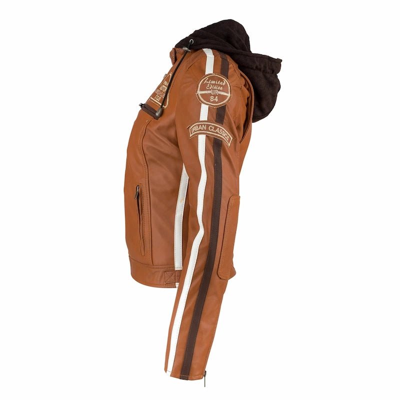 Blouson cuir moto rétro chic pour femme | LEGENDARY 58™ - LE PRATIQUE DU MOTARD