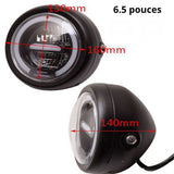 Round LED motorcycle headlight - Yellow or white