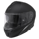 Casque modulable ADX AM600 Noir Mat — vue trois-quarts avant, côté droit