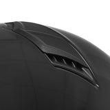 Casque jet ADX AJ050 Noir Brillant — détail du dessus de la coque