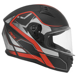 Casque intégral ADX AI400 EVO Noir/Rouge Mat — profil côté droit