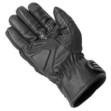 Gants moto hiver Zephyr Noir — côté paume vu de profil, ouverture du poignet