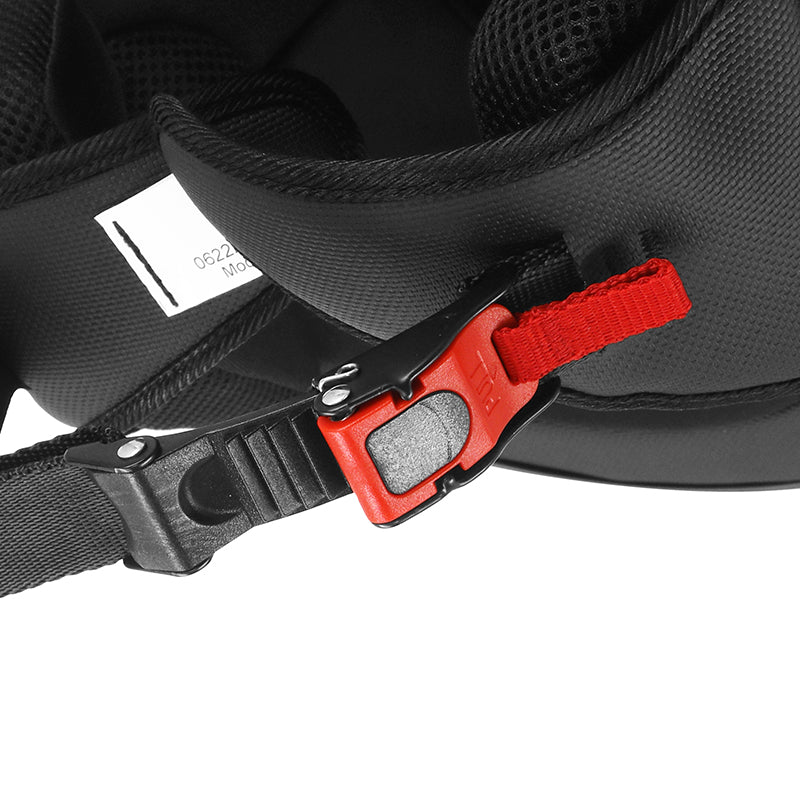 Casque jet ADX AJ050 Noir Mat — boucle micrométrique