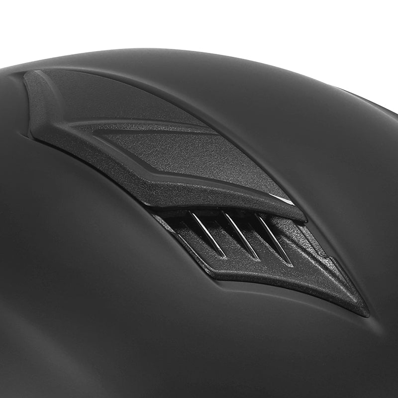 Casque jet ADX AJ050 Noir Mat — détail du dessus de la coque