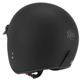 Casque jet ADX AJ400 Noir Mat — vue trois-quarts arrière