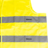 Gilet jaune haute visibilité — bandes réfléchissantes du bas du gilet