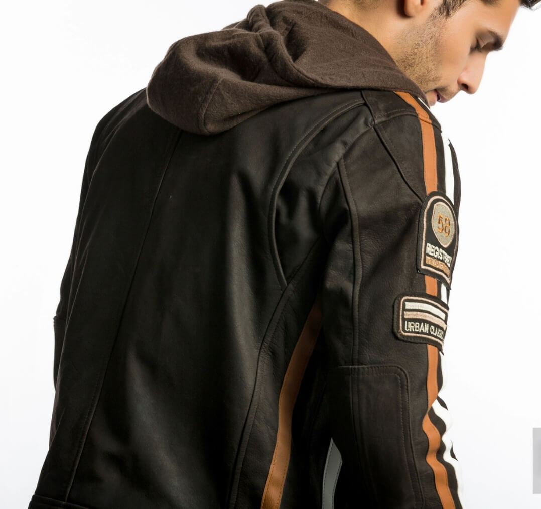 Blouson moto Cuir Vintage Homme : HERITAGE 58™ - LE PRATIQUE DU MOTARD