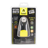 Antivol Bloque Disque Auvray B-Lock Avec Alarme Sonore Diam 14Mm Noir/Jaune (Classe Sra)