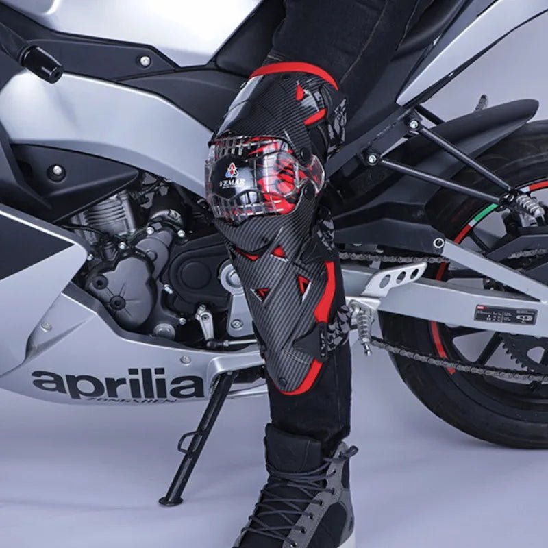 Genouillere moto articulé avec protege tibia - LE PRATIQUE DU MOTARD