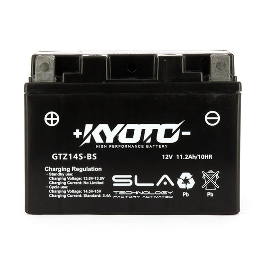 Batterie Moto Kyoto YTZ14S-BS — AGM 12V Sans Entretien
