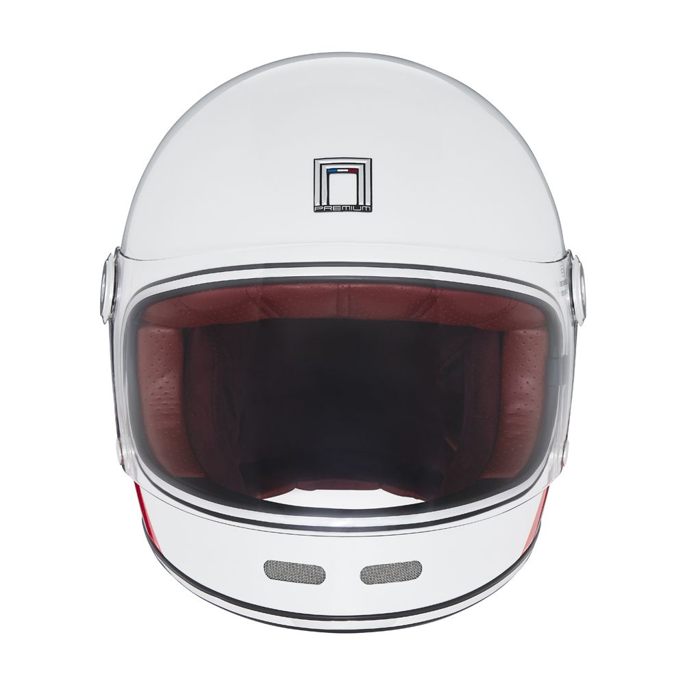 Casque Moto Intégral Revenge Strobe Blanc Bleu Rouge | NOX - LE PRATIQUE DU MOTARD