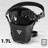 Sacoche Cuisse Moto Étanche MB6 - Imperméable 1,7L Noir - LE PRATIQUE DU MOTARD