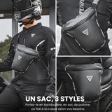 Sacoche Cuisse Moto Étanche MB6 - Imperméable 1,7L Noir - LE PRATIQUE DU MOTARD