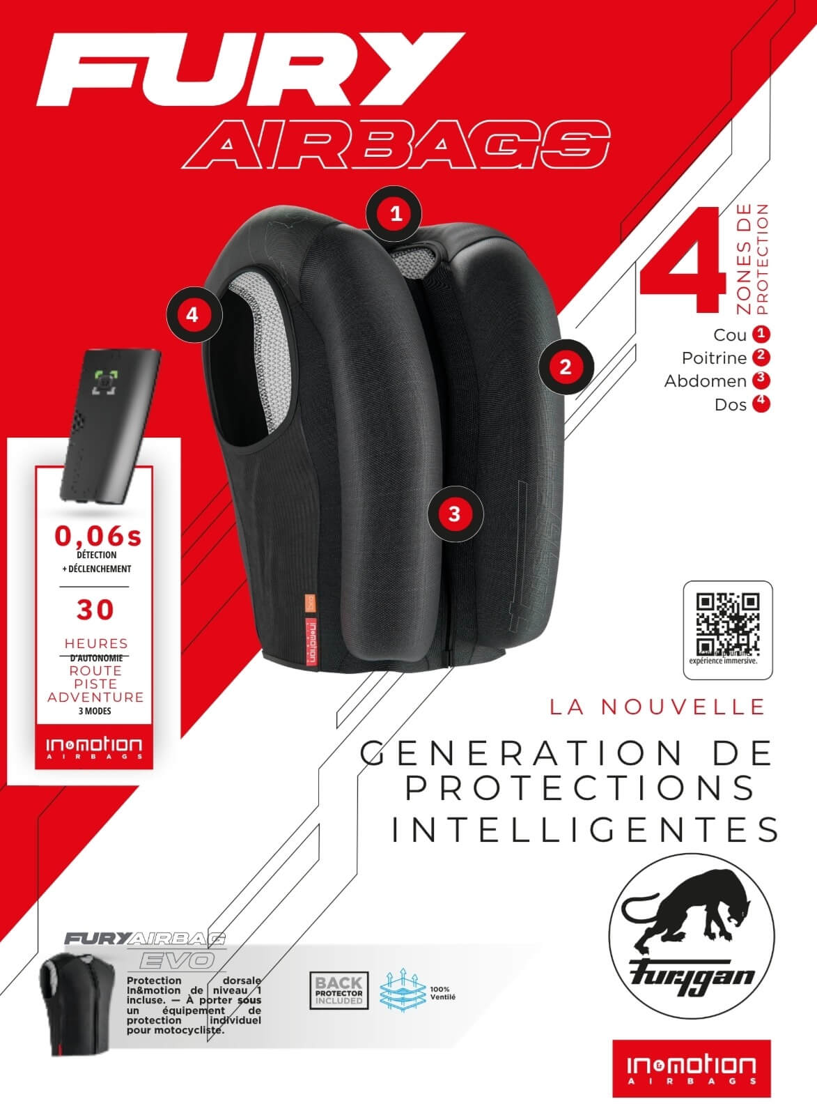 Gilet Airbag Moto In&Motion FURYGAN™ EVO – L’Intelligence qui Protège - LE PRATIQUE DU MOTARD