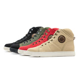 Basket Moto Vintage en Toile avec Semelle Blindée | AUGI HERITAGE™ - LE PRATIQUE DU MOTARD