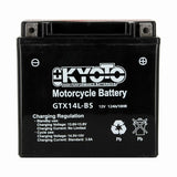 Batterie Moto Kyoto YTX14L-BS — AGM 12V Sans Entretien