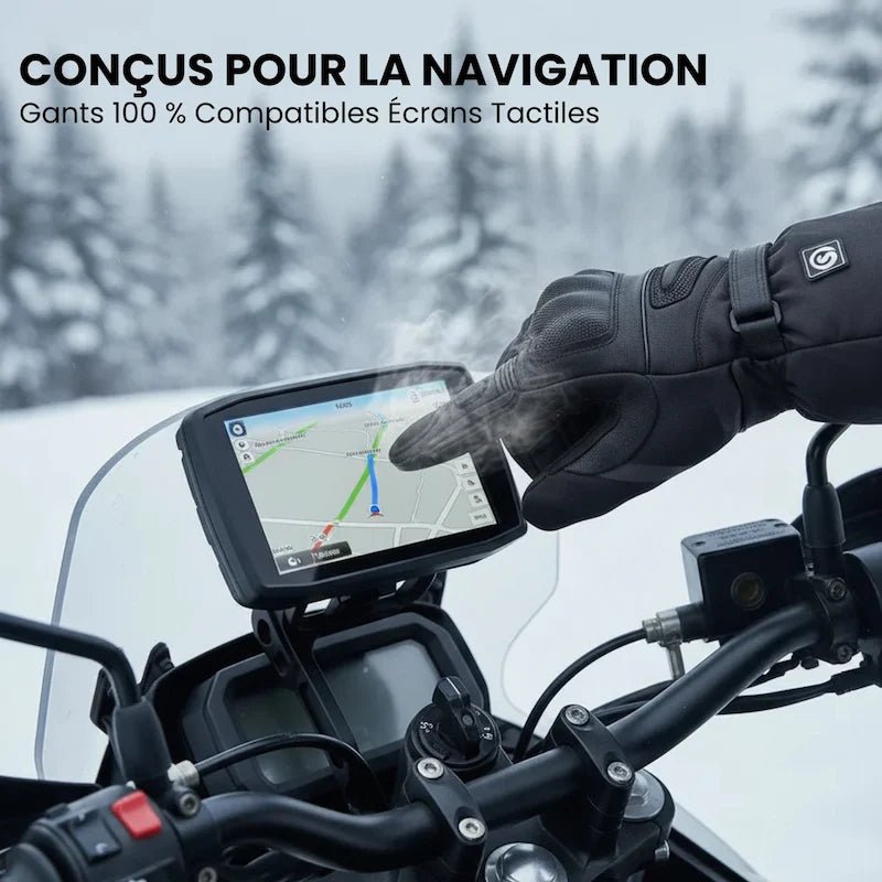 Gants Chauffants Moto carbone | RacerPro™ - LE PRATIQUE DU MOTARD