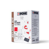 Pack Entretien Casque Ipone - Kit complet nettoyant extérieur intérieur anti-pluie microfibre