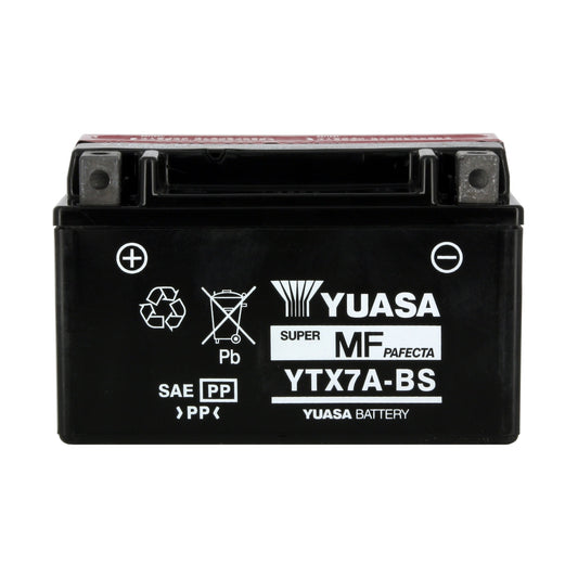 Batterie Moto Yuasa YTX7A-BS — AGM 12V Sans Entretien
