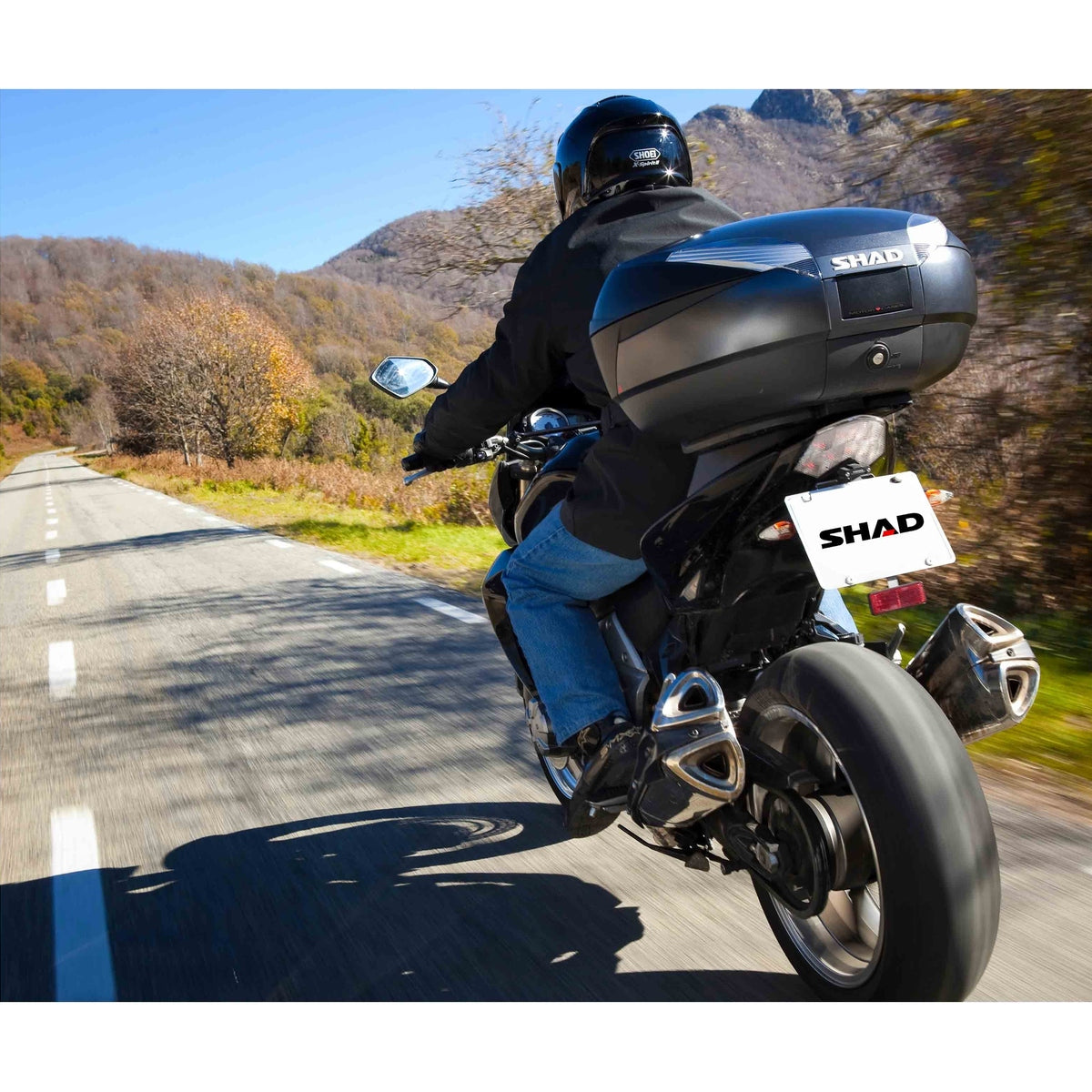 Top Case SHAD SH48 Gris Foncé — Top Case Moto 48L Premium - LE PRATIQUE DU MOTARD
