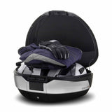 Top Case SHAD SH48 New Titanium — Top Case Moto 48L Finition Titanium - LE PRATIQUE DU MOTARD