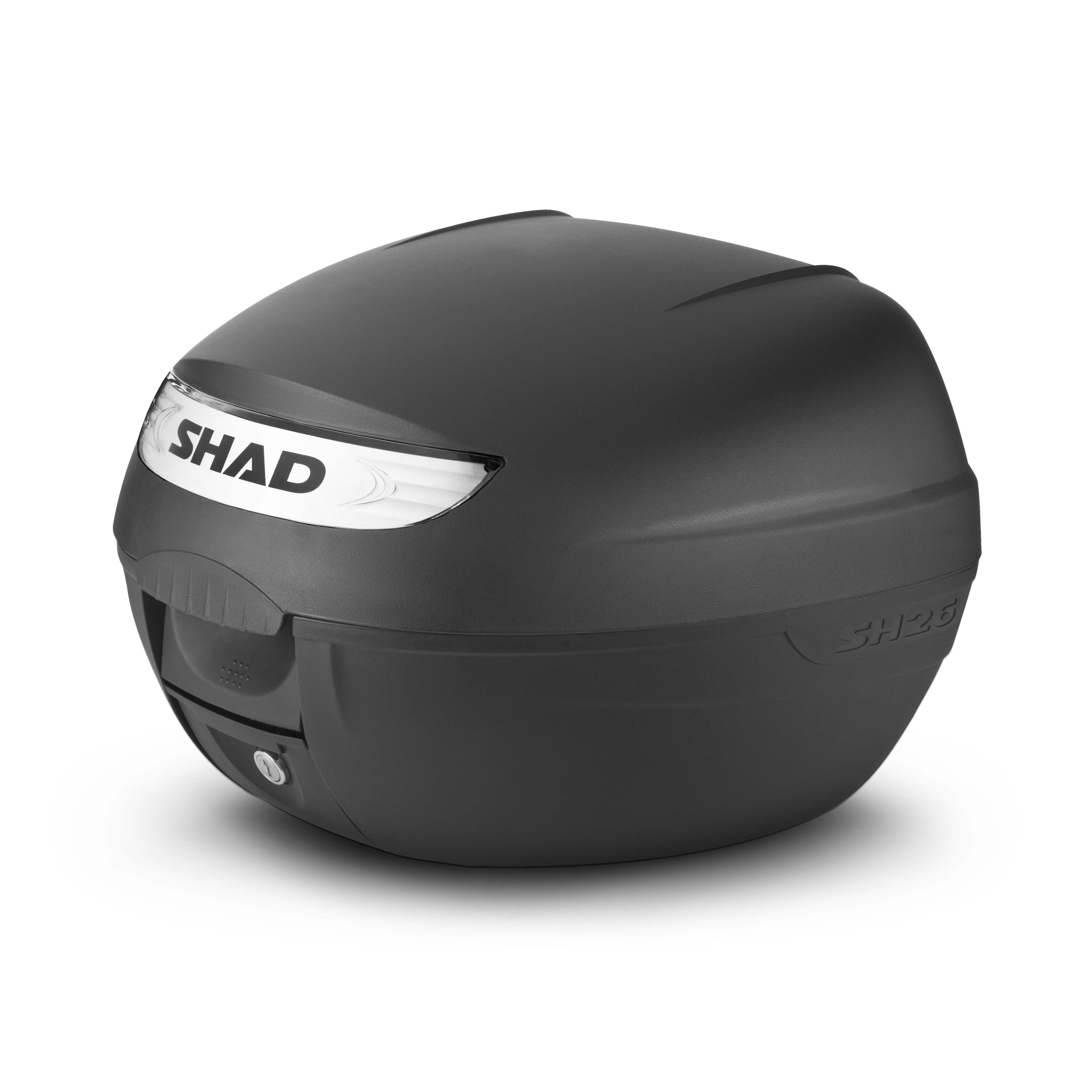 Top Case SHAD SH26 — Top Case Moto 26L Compact Urban - LE PRATIQUE DU MOTARD