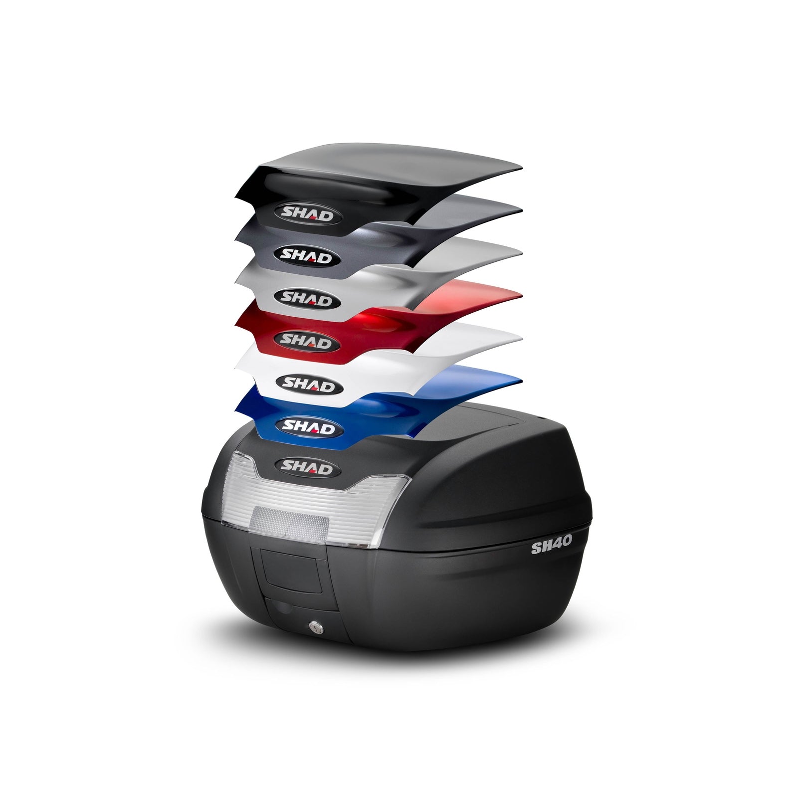 Top Case SHAD SH40 — Top Case Moto 40L Touring - LE PRATIQUE DU MOTARD