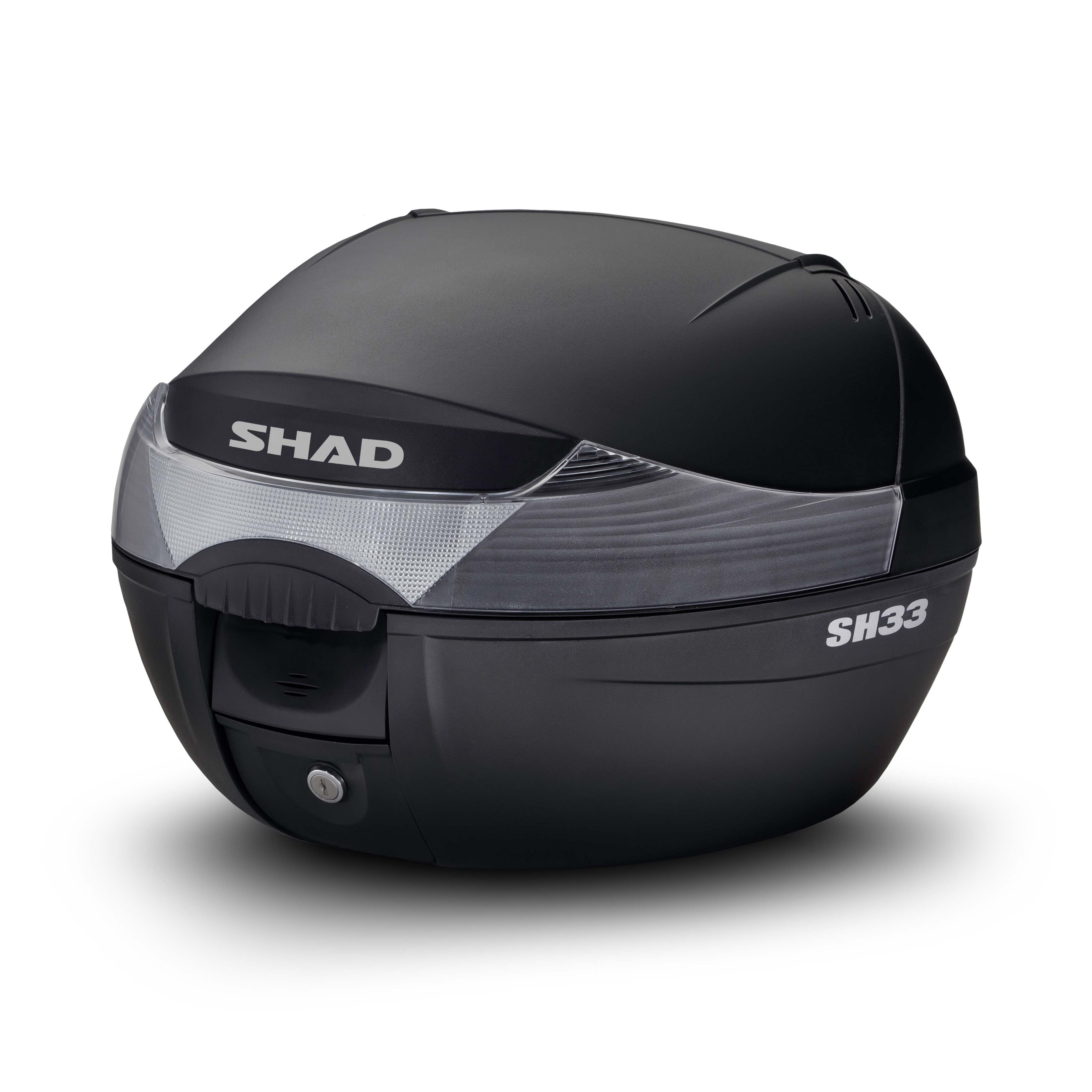 Top Case SHAD SH33 Noir — Top Case Moto 33L Polyvalent - LE PRATIQUE DU MOTARD