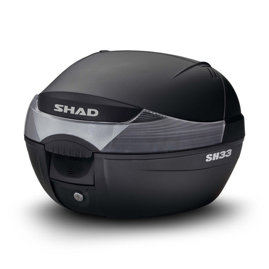 Top Case SHAD SH33 Noir — Top Case Moto 33L Polyvalent - LE PRATIQUE DU MOTARD