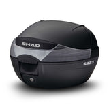 Top Case SHAD SH33 Noir — Top Case Moto 33L Polyvalent - LE PRATIQUE DU MOTARD