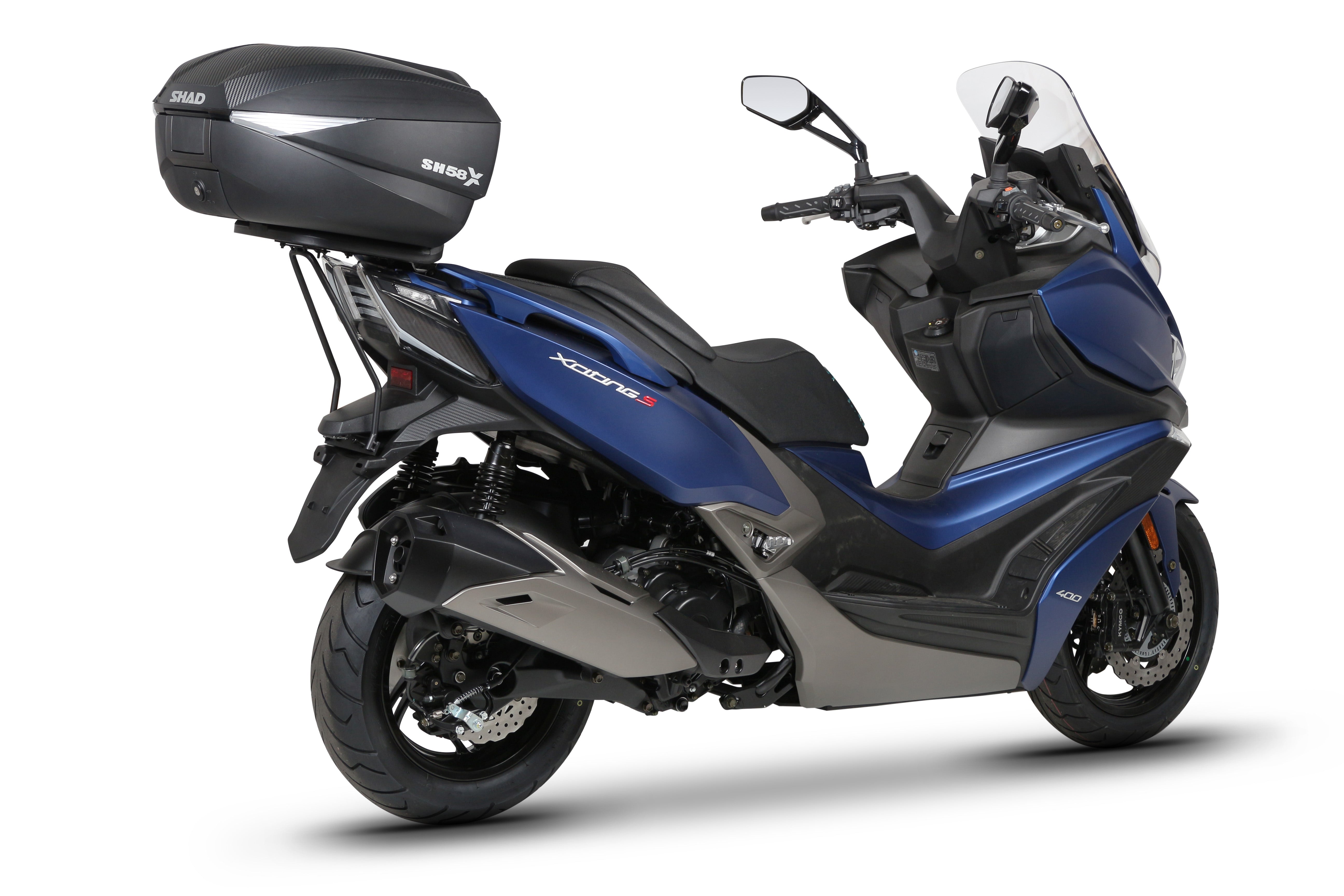 Fixation pour Top Case Kymco Xciting 400 S - LE PRATIQUE DU MOTARD