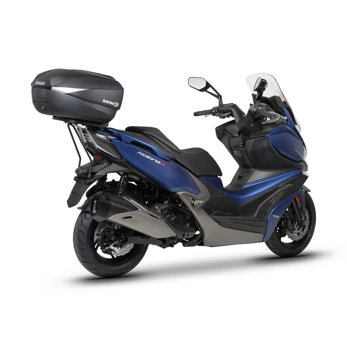 Fixation pour Top Case Kymco Xciting 400 S - LE PRATIQUE DU MOTARD